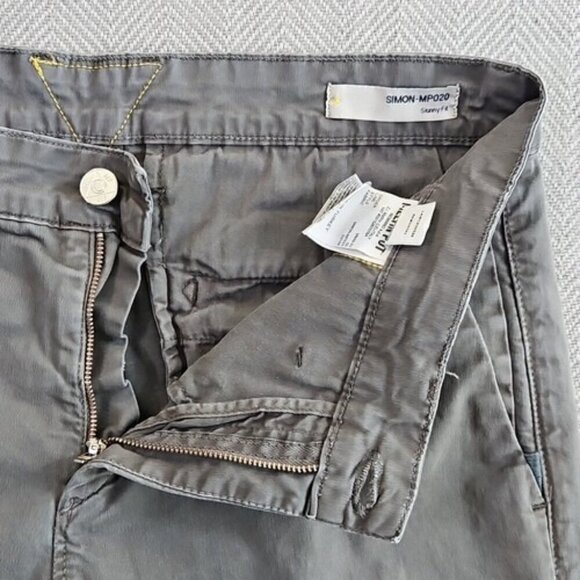 Meltin' Pot Men's Jeans W32 L32 Simon Model MP020 Skinny Fit Green EUC AU Italy - Picture 12 of 15